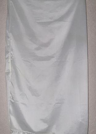 Винтажная женская юбка-подъюбник нижняя юбка юбка юбка под юбка айвори кружевом кружевом шелк прошва, от бренда paroda