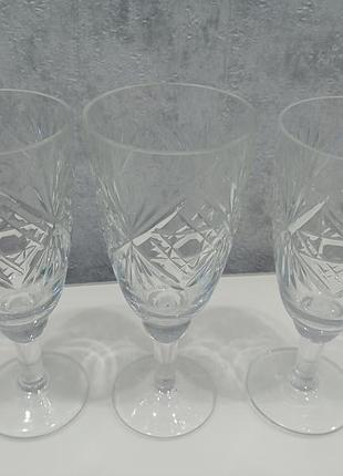 Бокалы хрустальные