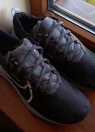 Кроссовки nike react pegasus trail 4 black dj6158-001 оригинал р. 45.5 черные