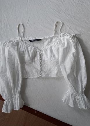 Блуза топ с широкими рукавами