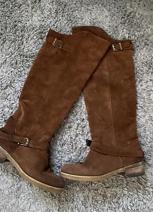Чоботи розмір 37 натуральний замш