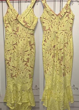 Невероятно красивое платье рыбка one nation clothing 💛размер xs
