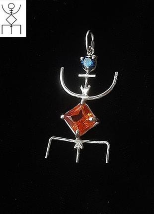 Кулон-руна: притяжіння успіху. срібло.