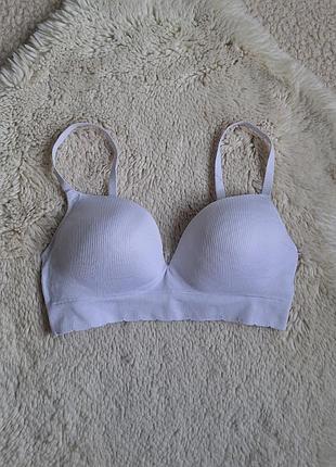 Бюстгальтер-топ  в дрібний рубчик