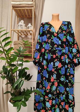 Красивое цветочное платье миди!