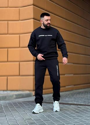 Теплий чоловічий спортивний костюм, 3 кольори, кофта і штани