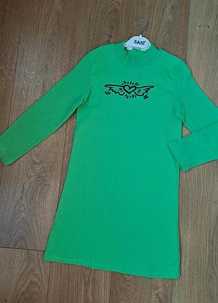 Зелёное платье для девочки