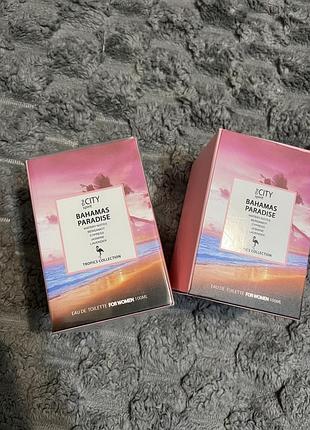 ‼️акція‼️туалетна вода the city spirit tropics bahamas paradise для жінок,100мл