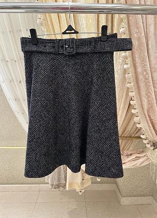 Юбка zara твидовая