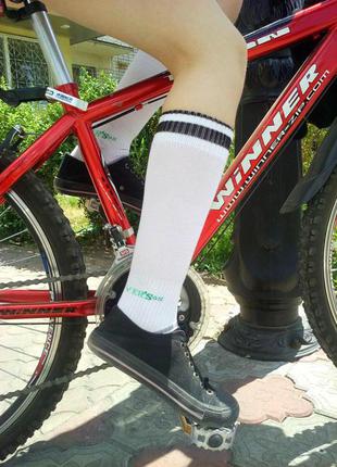 Спортивные высокие носки гольфы clover'sox р.36-40