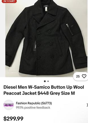 Diesel пальто жакет