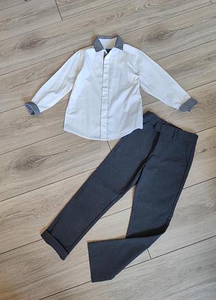 Брюки брюки серые next 7 лет 122 см рост школьная форма