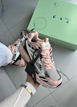 Стильные женские кроссовки off-white be right back light pink