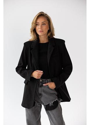 Женский кашемировый пиджак 50% шерсть (3 цвета) теплый жакет