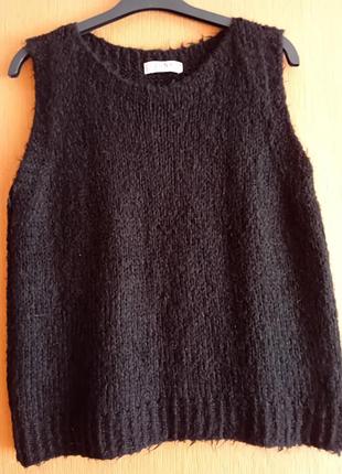 Жилет мохер, шерсть италия р.48