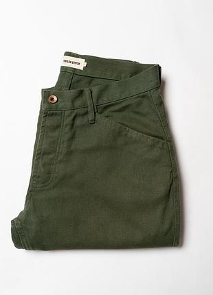 Taylor stitch the camp pant heather olive twill [pmh016453]