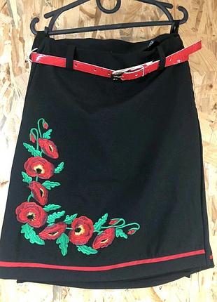 Юбка вышиванка на рост 128-134-140-146.