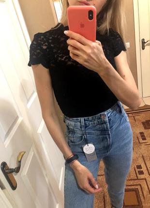 Красивый кружевной топ zara s6 фото