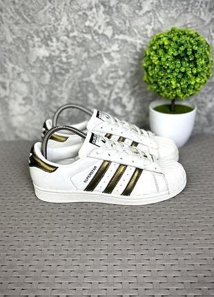 Adidas superstar кроссовки 38 размер женские кожаные спортивные