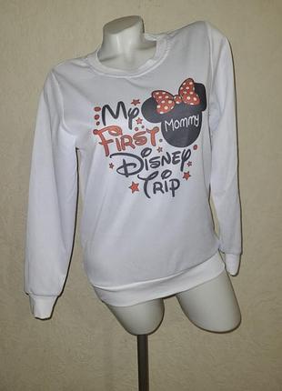 Світшот білий принт мінні маус