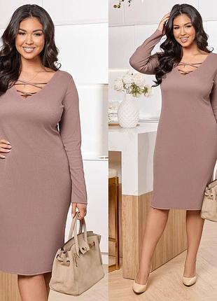Сукня міді рубчик 2