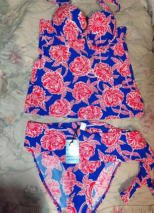 Шикарный стильный нежный купальник танкини майка и плавки в бассейн пляж беременность праздника