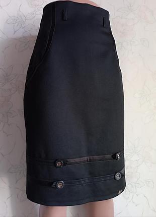 Юбка миди, юбка-карандаш черная офисная69aine 2