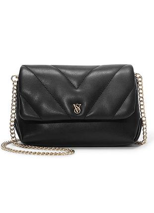 Сумочка чорна victoria’s secret  mini convertible bag