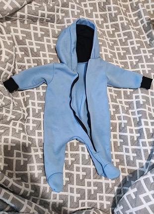 Комбинезон ромпер трехнить на флисе