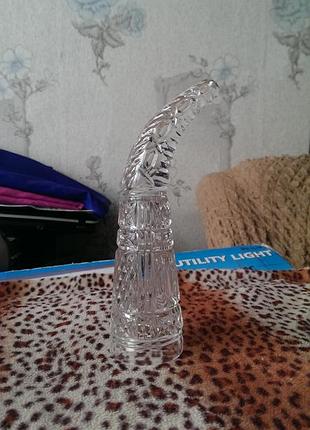 Хрустальный рог изобилия. ссср. длина 21 см. новое состояние