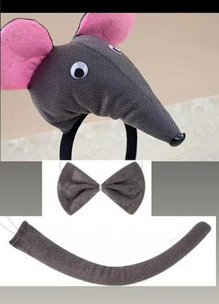 Карнавальний маскарадний костюм миша мишка карнавальный маскарадный мышь мышка криса щур крыса