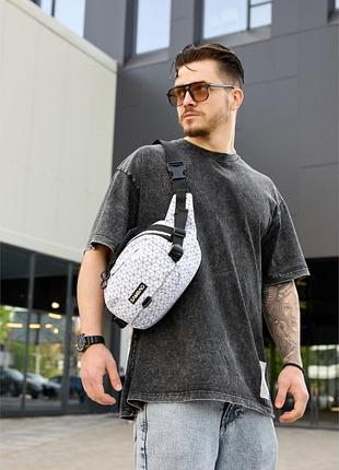 Сумка через плече бананка sambag flex pro принт "square"