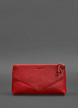 Шкіряна косметичка 1.0 червона
