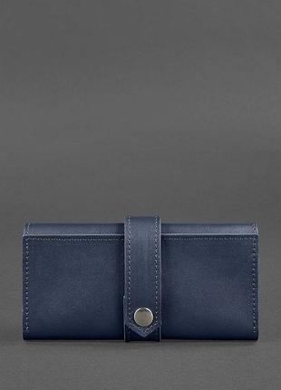 Кожаное портмоне 3.0 темно-синее