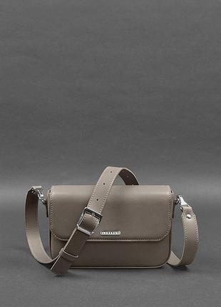 Женская кожаная сумка mary темно-бежевая