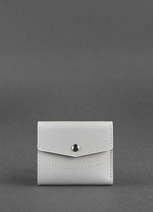 Жіночий шкіряний гаманець 2.1 сірий