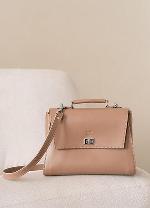 Женская кожаная сумка classic карамель краст