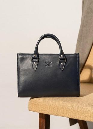 Женская кожаная сумка fancy синяя