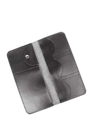 Кожаный тревел кейс черный