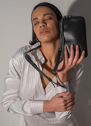 Кожаная сумка faith черная