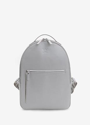 Кожаный рюкзак groove m серый краст