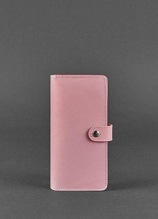 Кожаное женское портмоне 7.0 розовое