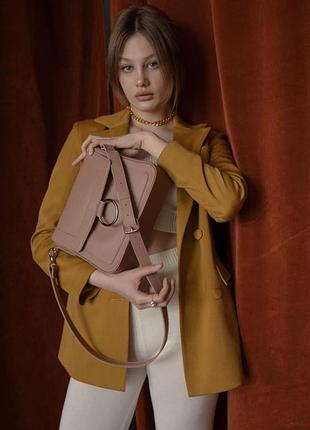 Женская кожаная сумка jessie карамель краст