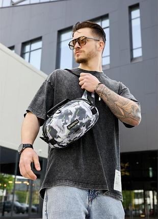 Сумка через плече бананка sambag flex pro принт "spot"