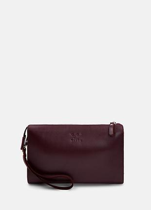 Шкіряний млатч бордовий