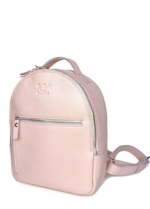 Кожаный рюкзак groove s пудровый