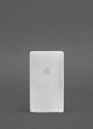 Кожаный чехол для iphone 11 белый