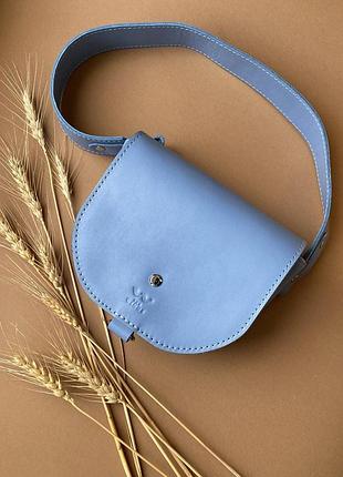 Женская кожаная сумка ruby s голубая
