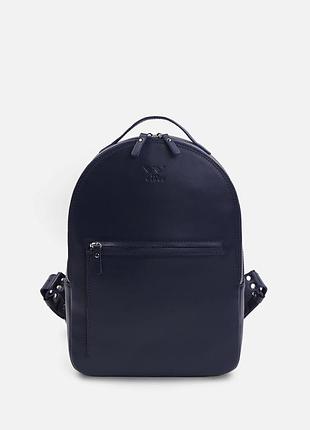 Кожаный рюкзак groove m синий