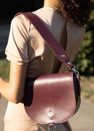 Женская шкіряна сумка ruby l бордова краст